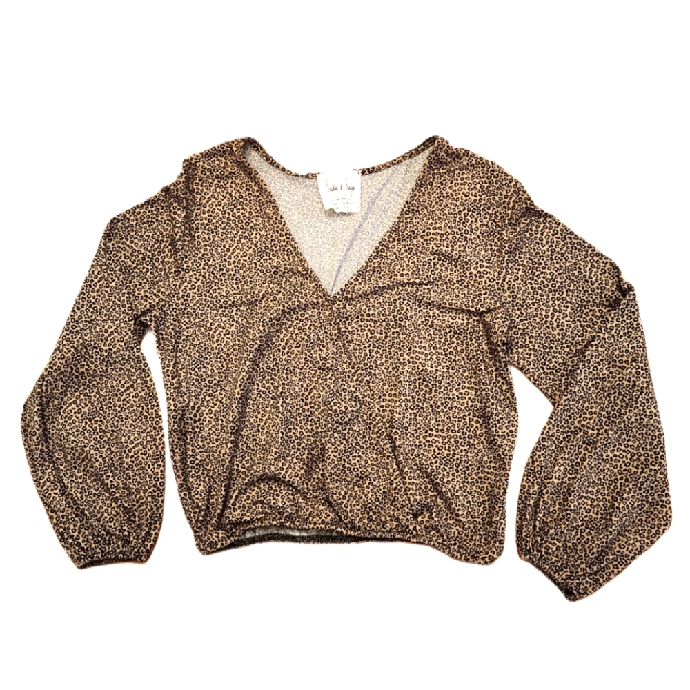 Sadie & Sage Animal Print Top Small